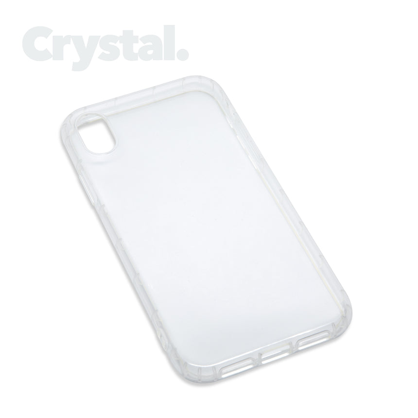 iPhone XR Crystal Tea case with a matte finish, designed with precise cutouts for easy access to buttons and ports.
