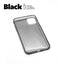 iPhone 11 PRO MAX Black ice case with a matte finish, designed with precise cutouts for easy access to buttons and ports.