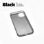 Black iPhone 13 MINI case with a matte finish, designed with precise cutouts for easy access to buttons and ports.