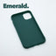 iPhone 11 Emerald case with a matte finish, designed with precise cutouts for easy access to buttons and ports.