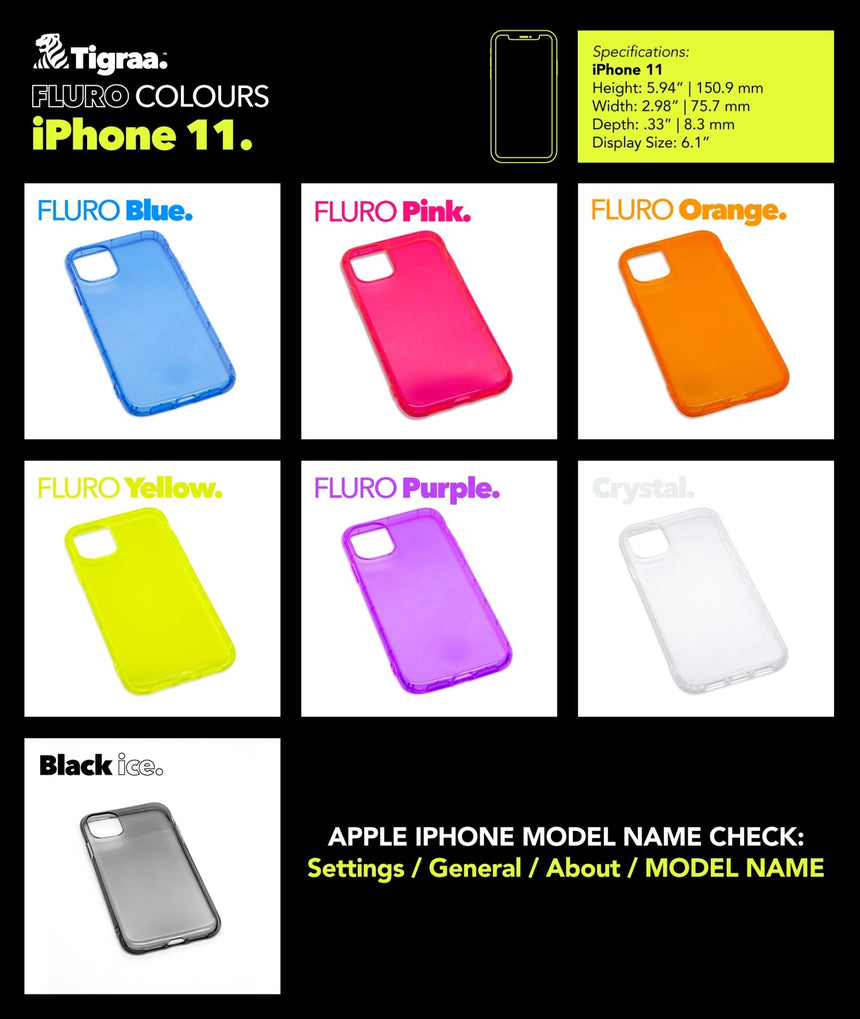 iPhone 11 - FLURO Cases - Tigraa