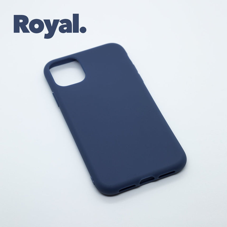 iPhone 11 PRO Royal case with a matte finish, designed with precise cutouts for easy access to buttons and ports.