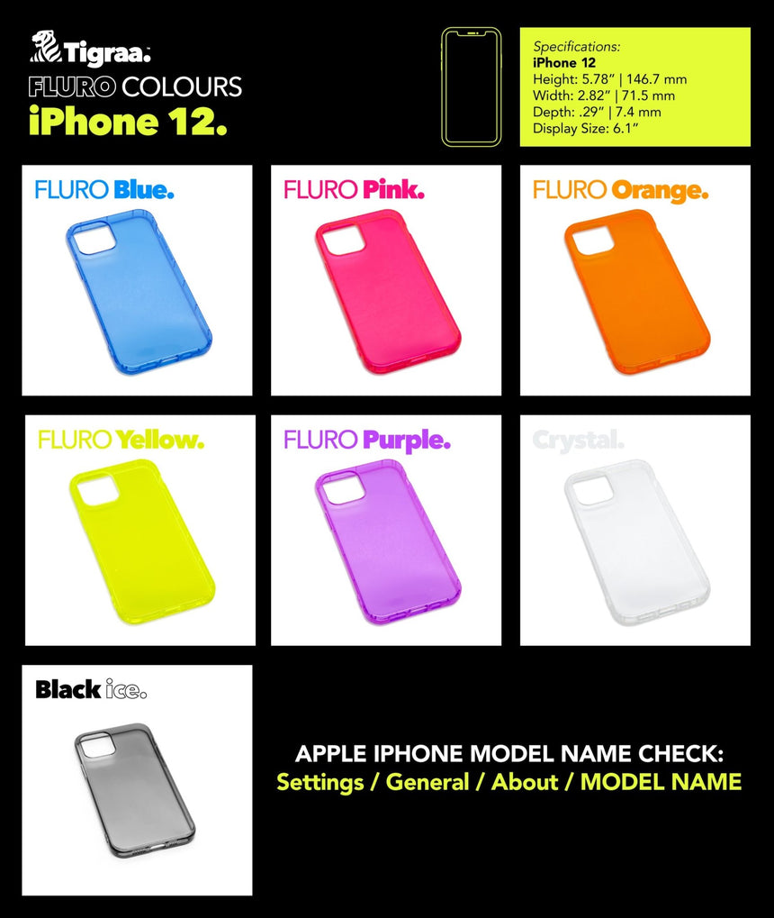 iPhone 12 - FLURO Cases - Tigraa
