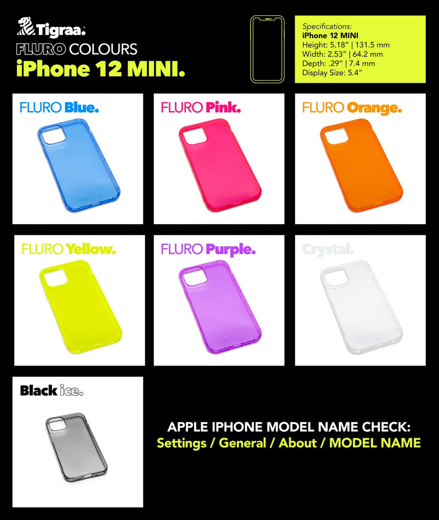 iPhone 12 MINI - FLURO Cases - Tigraa