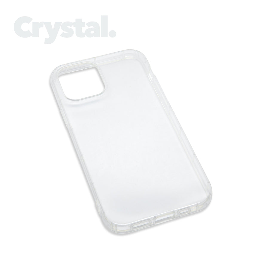 iPhone 12 PRO MAX Crystal case with a matte finish, designed with precise cutouts for easy access to buttons and ports.