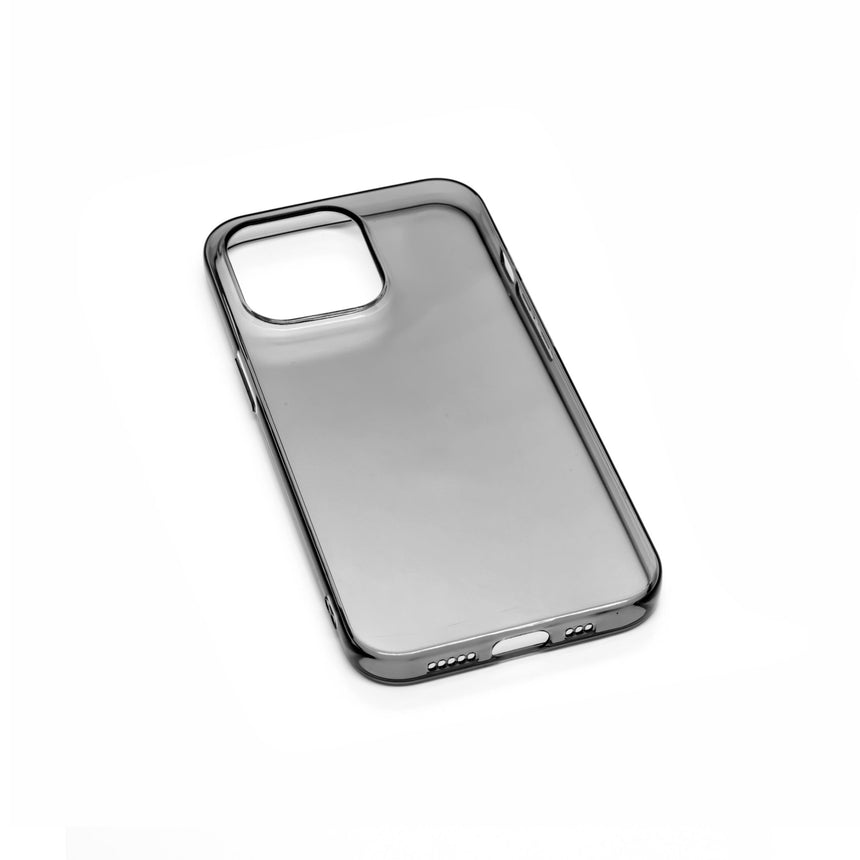 Black iPhone 13 MINI case with a matte finish, designed with precise cutouts for easy access to buttons and ports.