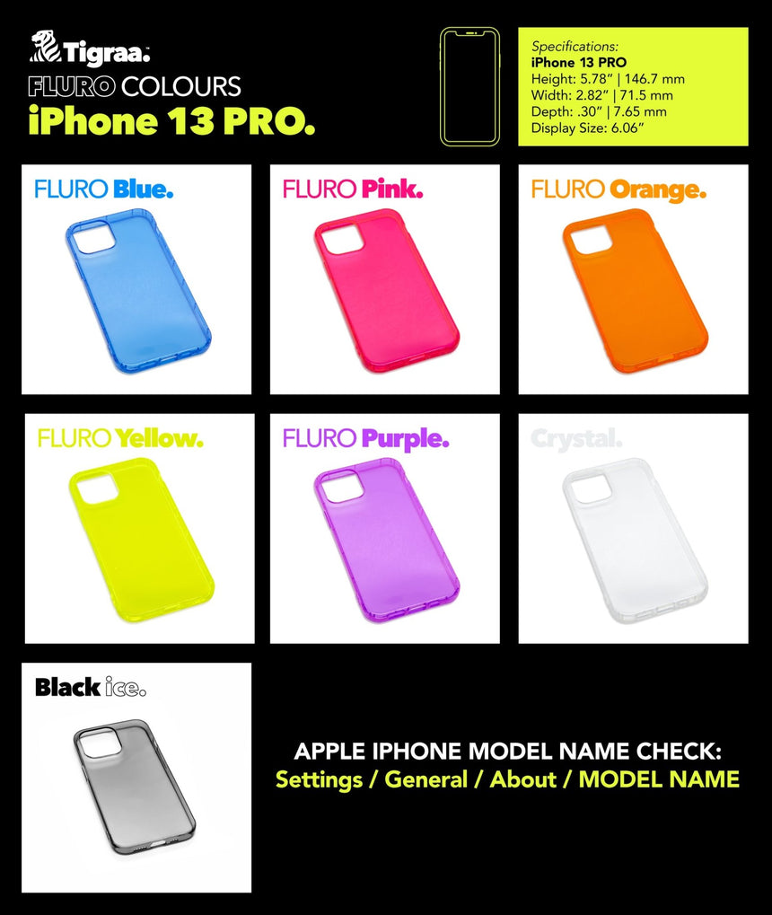 iPhone 13 PRO - FLURO Cases - Tigraa