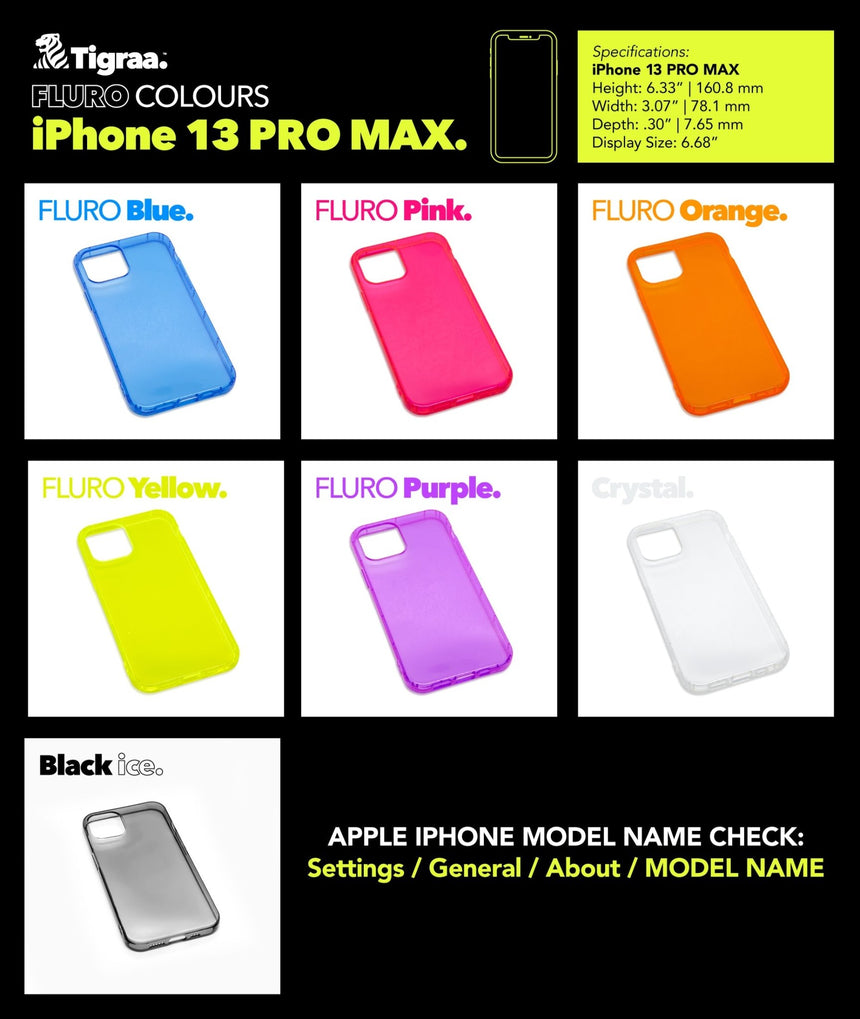 iPhone 13 PRO MAX - FLURO Cases - Tigraa