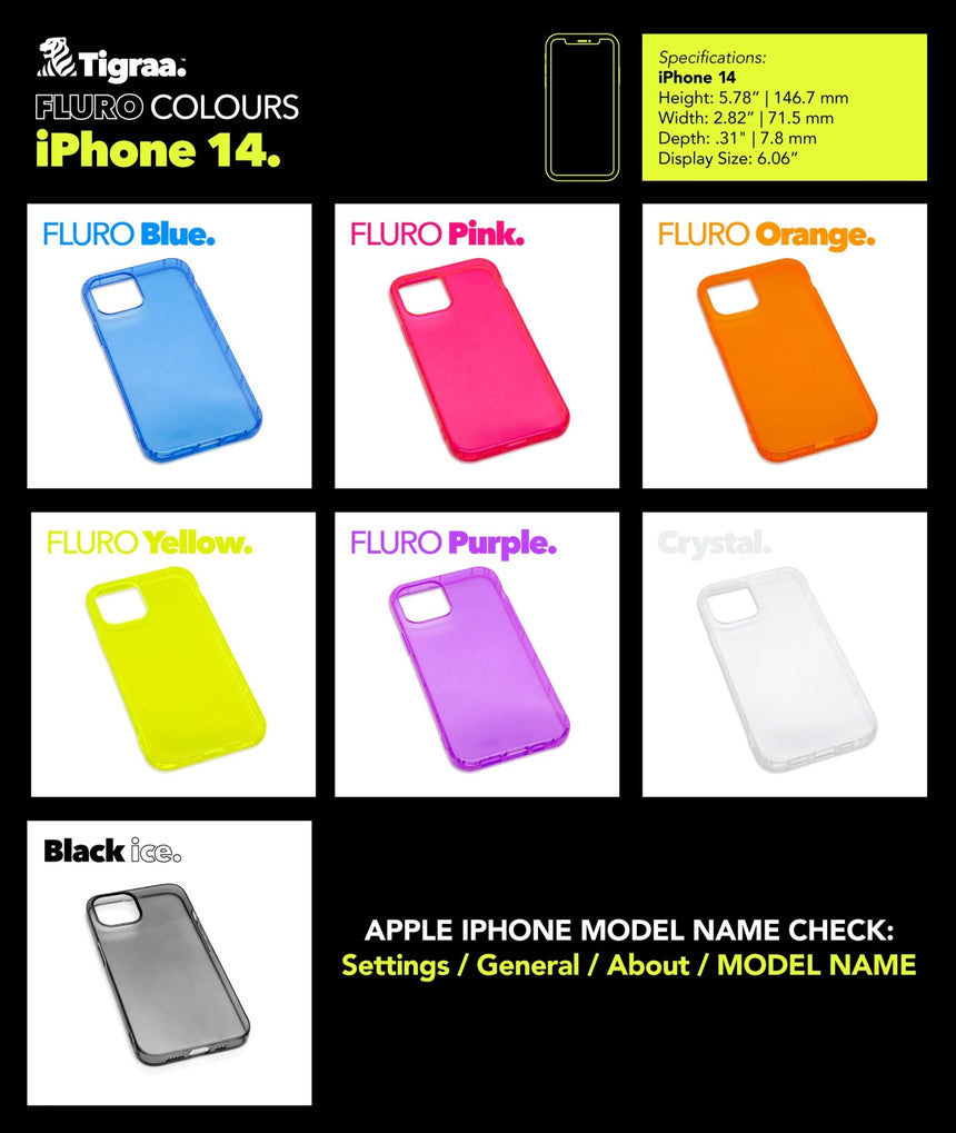 iPhone 14 - FLURO Cases - Tigraa