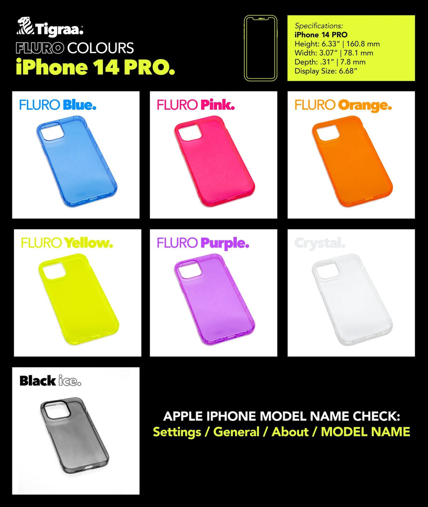 iPhone 14 PRO - FLURO Cases - Tigraa