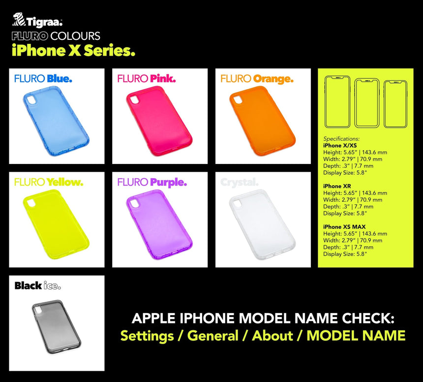 iPhone X Series - FLURO Cases - Tigraa