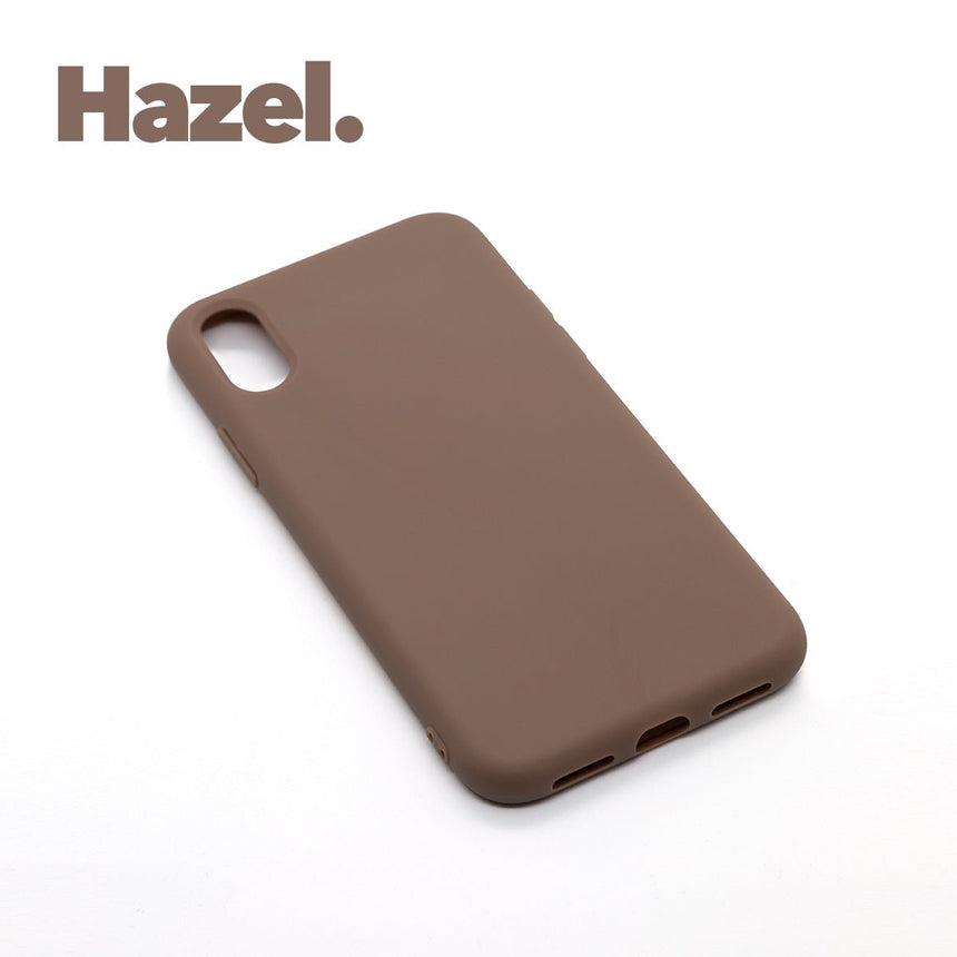 iPhone XR Hazel case with a matte finish, designed with precise cutouts for easy access to buttons and ports.