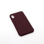 iPhone XR Maroon case with a matte finish, designed with precise cutouts for easy access to buttons and ports.