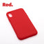 iPhone XS MAX Red case with a matte finish, designed with precise cutouts for easy access to buttons and ports.
