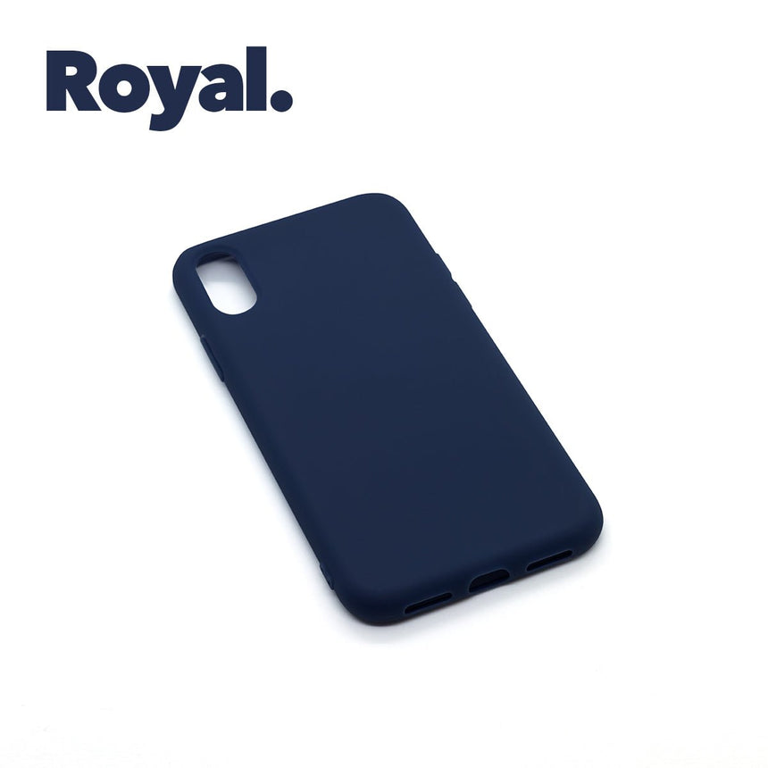 iPhone X/XS Royal case with a matte finish, designed with precise cutouts for easy access to buttons and ports.