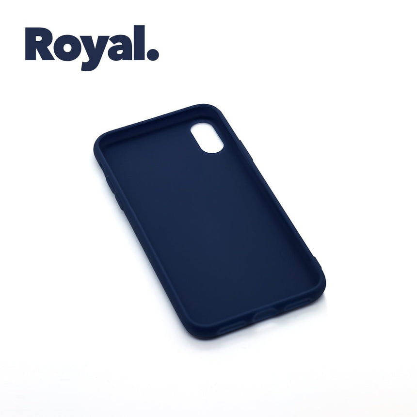 iPhone X/XS Royal case with a matte finish, designed with precise cutouts for easy access to buttons and ports.