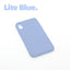 iPhone X/XS Lite Blue case with a matte finish, designed with precise cutouts for easy access to buttons and ports.