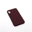 iPhone X/XS Maroon case with a matte finish, designed with precise cutouts for easy access to buttons and ports.