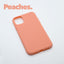 iPhone 11 PRO Peaches case with a matte finish, designed with precise cutouts for easy access to buttons and ports.