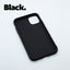 iPhone 11 PRO MAX Black case with a matte finish, designed with precise cutouts for easy access to buttons and ports.