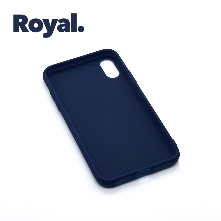 iPhone XR Royal case with a matte finish, designed with precise cutouts for easy access to buttons and ports.