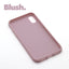 iPhone XS MAX Blush case with a matte finish, designed with precise cutouts for easy access to buttons and ports.
