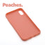 iPhone XS MAX Peaches case with a matte finish, designed with precise cutouts for easy access to buttons and ports.