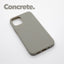 iPhone 12 Concrete case with a matte finish, designed with precise cutouts for easy access to buttons and ports.