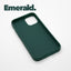 iPhone 12 Emerald case with a matte finish, designed with precise cutouts for easy access to buttons and ports.