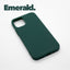 iPhone 12 Emerald case with a matte finish, designed with precise cutouts for easy access to buttons and ports.