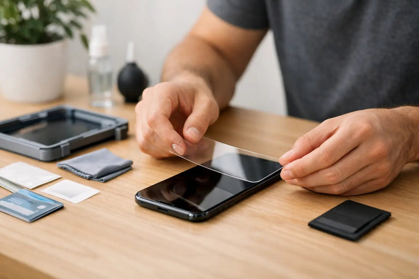 How to Apply a Screen Protector Kit Cleanly - Tigraa