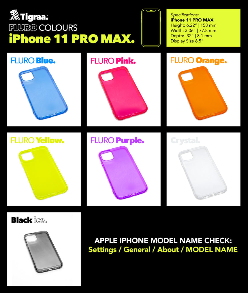 iPhone 11 PRO MAX - FLURO Cases