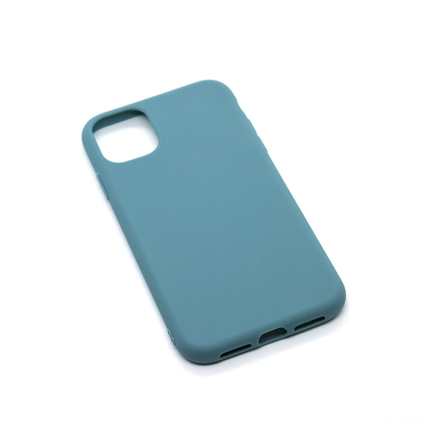 iPhone 11 Slate case with a matte finish, designed with precise cutouts for easy access to buttons and ports.