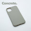 iPhone 11 Concrete case with a matte finish, designed with precise cutouts for easy access to buttons and ports.