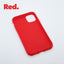 iPhone 11 Red case with a matte finish, designed with precise cutouts for easy access to buttons and ports.