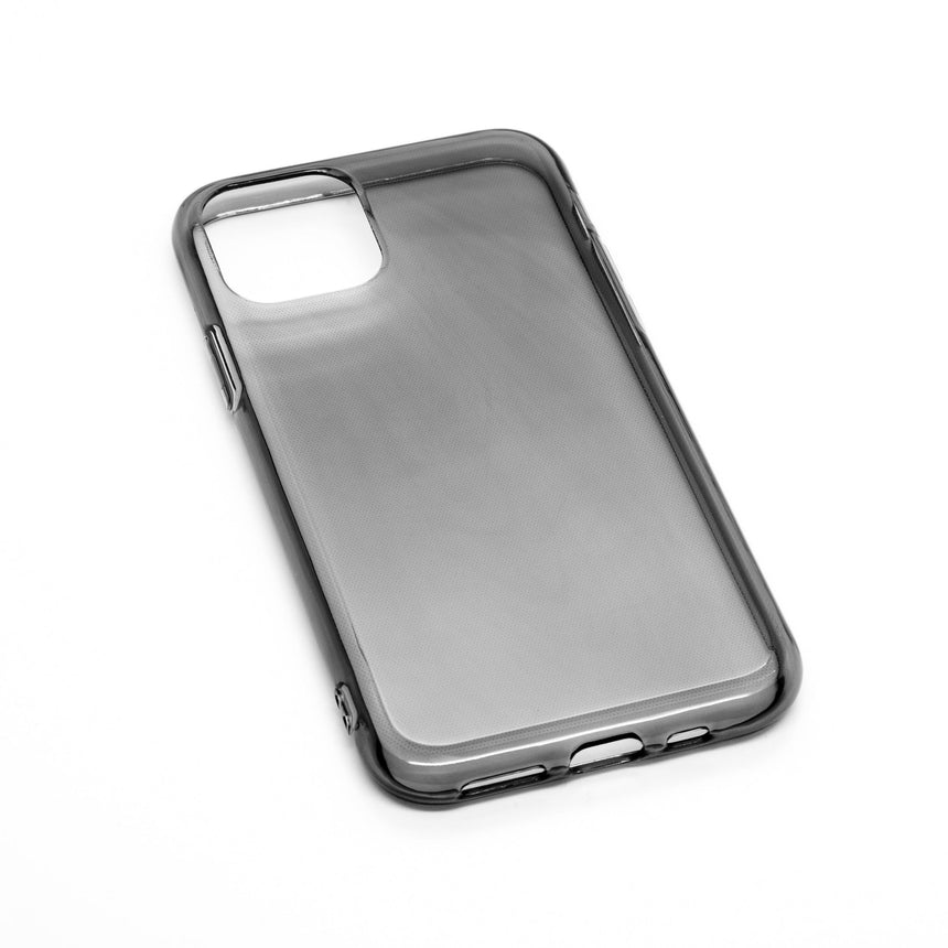 iPhone 11 Black ice case with a matte finish, designed with precise cutouts for easy access to buttons and ports.