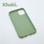 iPhone 11 Khaki case with a matte finish, designed with precise cutouts for easy access to buttons and ports.