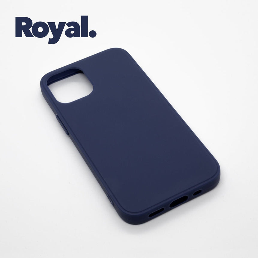 iPhone 12 PRO Royal case with a matte finish, designed with precise cutouts for easy access to buttons and ports.