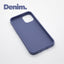 iPhone 12 PRO Denim case with a matte finish, designed with precise cutouts for easy access to buttons and ports.