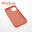 iPhone 12 PRO Peaches case with a matte finish, designed with precise cutouts for easy access to buttons and ports.