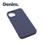 Black iPhone 15 case with a matte finish, designed with precise cutouts for easy access to buttons and ports.