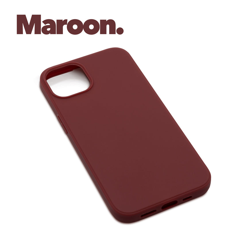 iPhone 15 PLUS case with a matte finish, designed with precise cutouts for easy access to buttons and ports.