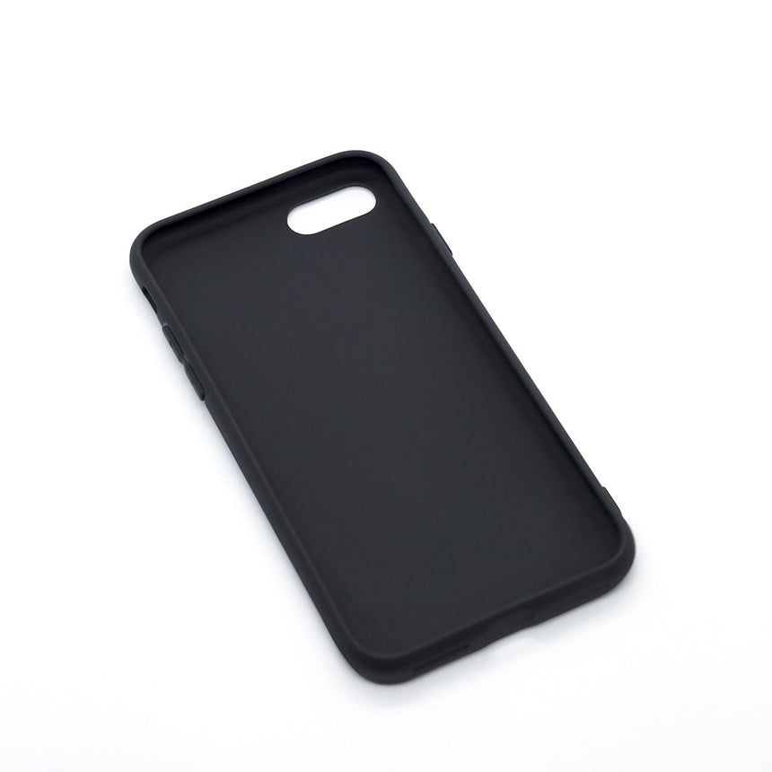 Black iPhone 6 case with a matte finish, designed with precise cutouts for easy access to buttons and ports.