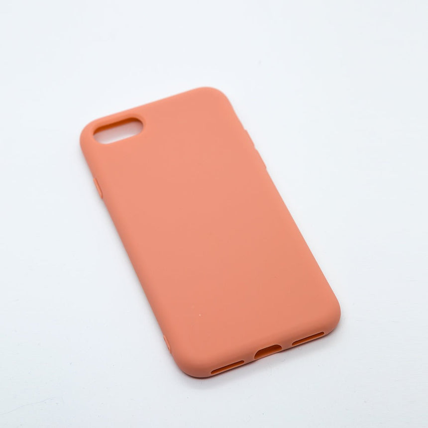 Peaches iPhone 6 case with a matte finish, designed with precise cutouts for easy access to buttons and ports.