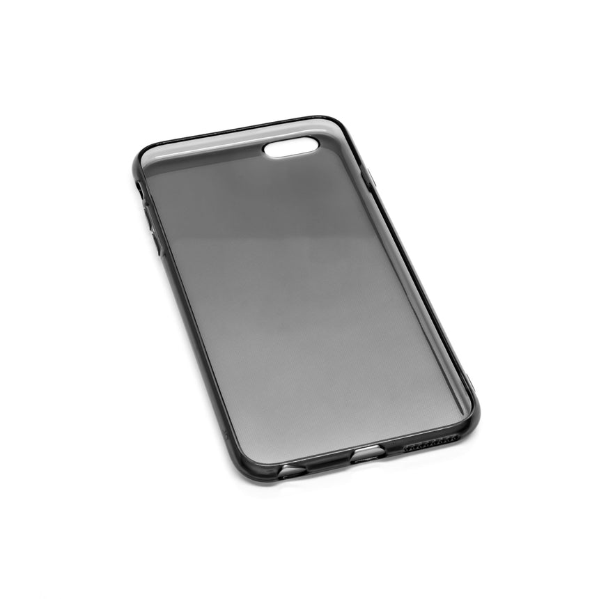 Black iPhone 6 PLUS case with a matte finish, designed with precise cutouts for easy access to buttons and ports.