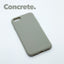 iPhone SE (2020) Concrete case with a matte finish, designed with precise cutouts for easy access to buttons and ports.