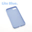 iPhone SE (2020) Lite Blue case with a matte finish, designed with precise cutouts for easy access to buttons and ports.