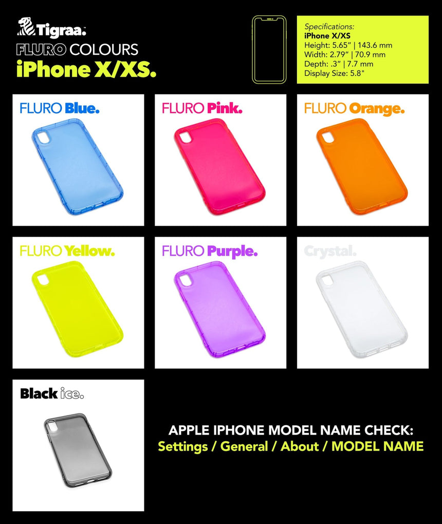 iPhone X/XS - FLURO Cases - Tigraa