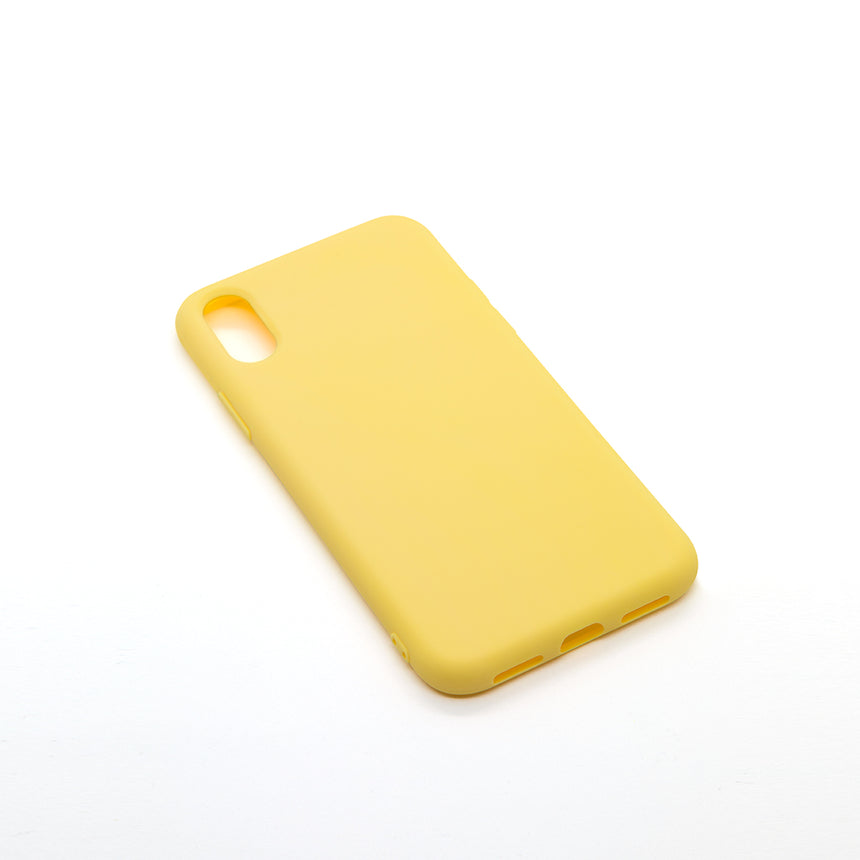 iPhone XS MAX Blonde case with a matte finish, designed with precise cutouts for easy access to buttons and ports.