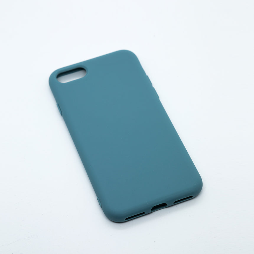 iPhone SE GEN 3 (2022) Slate case with a matte finish, designed with precise cutouts for easy access to buttons and ports. 